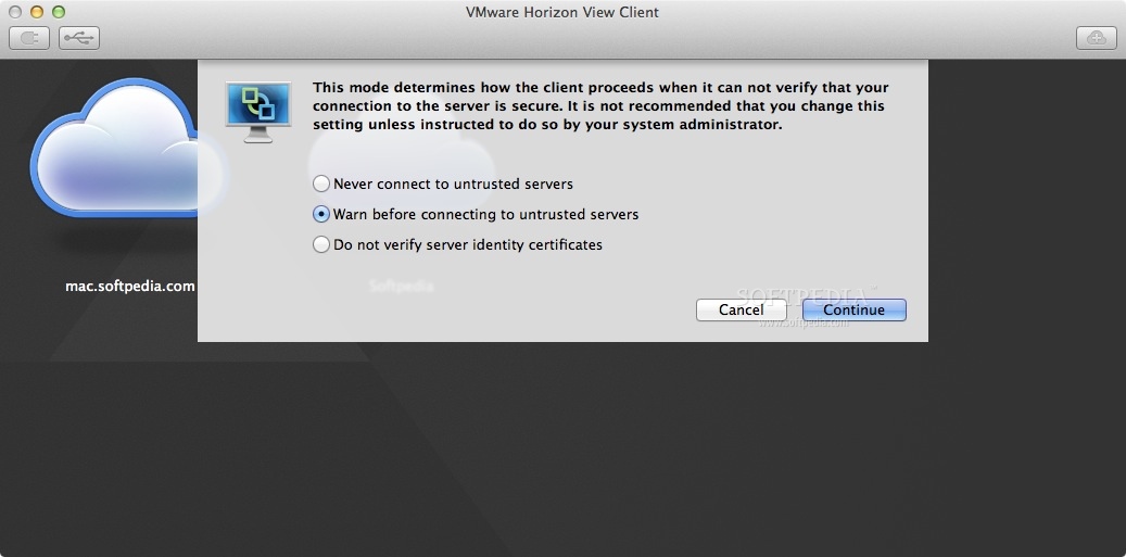 update vmware horizon view client